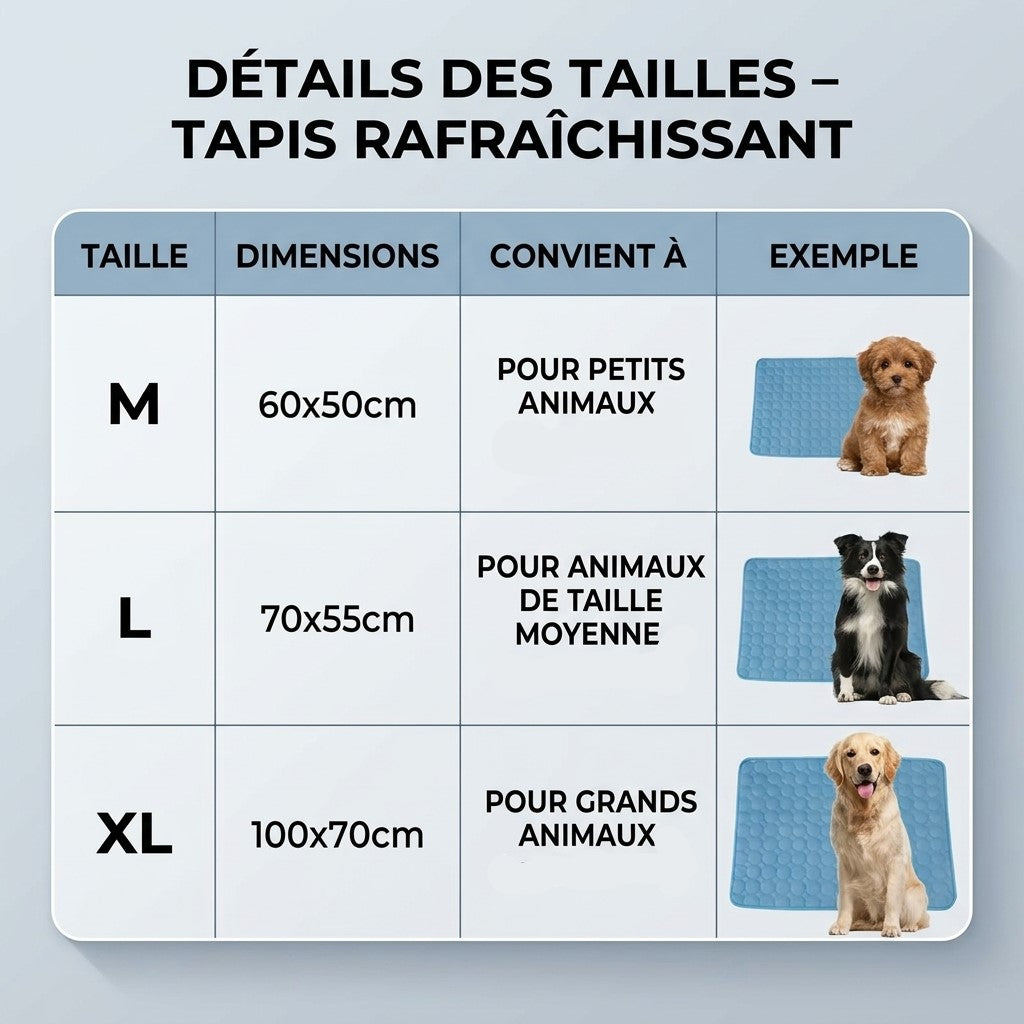 Tapis rafraîchissant SKWATOU plié compact idéal pour voyage et voiture