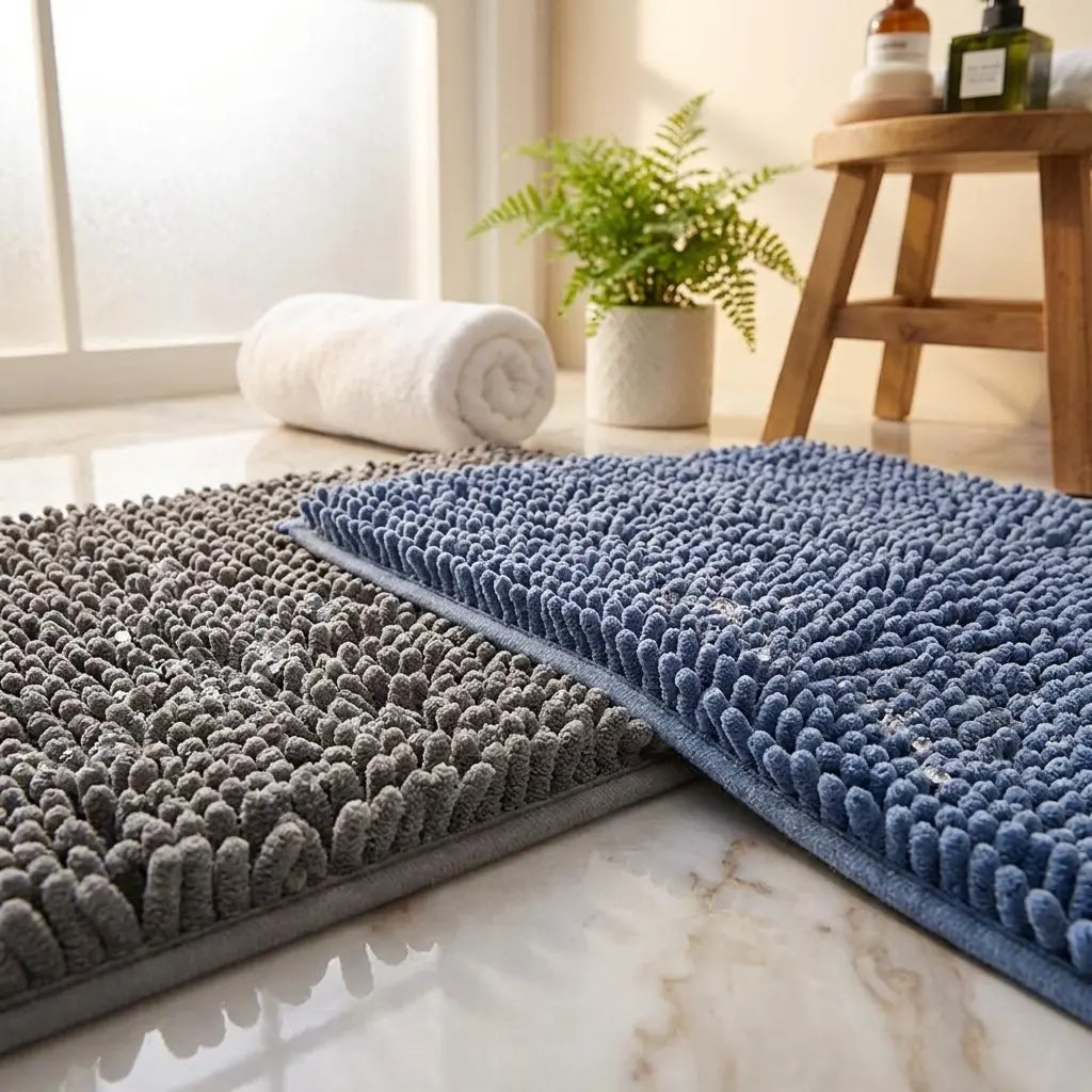 Tapis Hygiène Coussinets SKWATOU en peluche chenille microfibre absorbante — vue produit principale