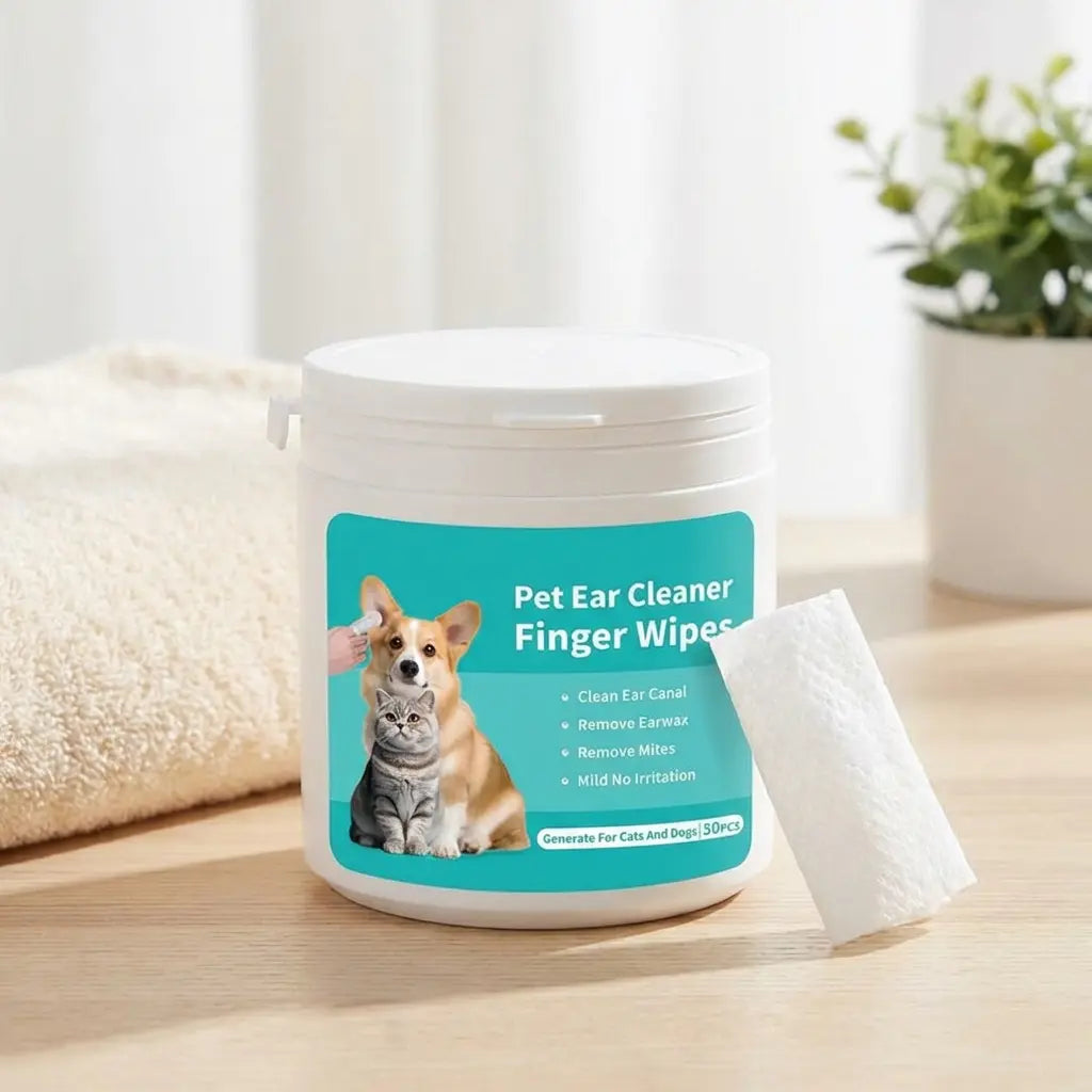 Lingettes Nettoyantes pour Oreilles Chien et Chat – Jetables Doux et Efficaces