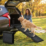 Rampe pliable antidérapante pour chien — accès voiture et coffre