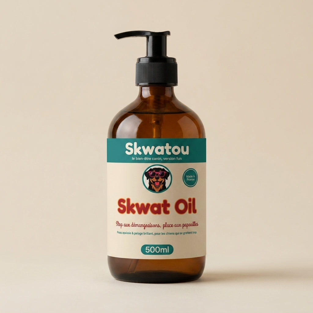SkwatOil — Huile de Saumon, Complément Oméga-3 pour Chien