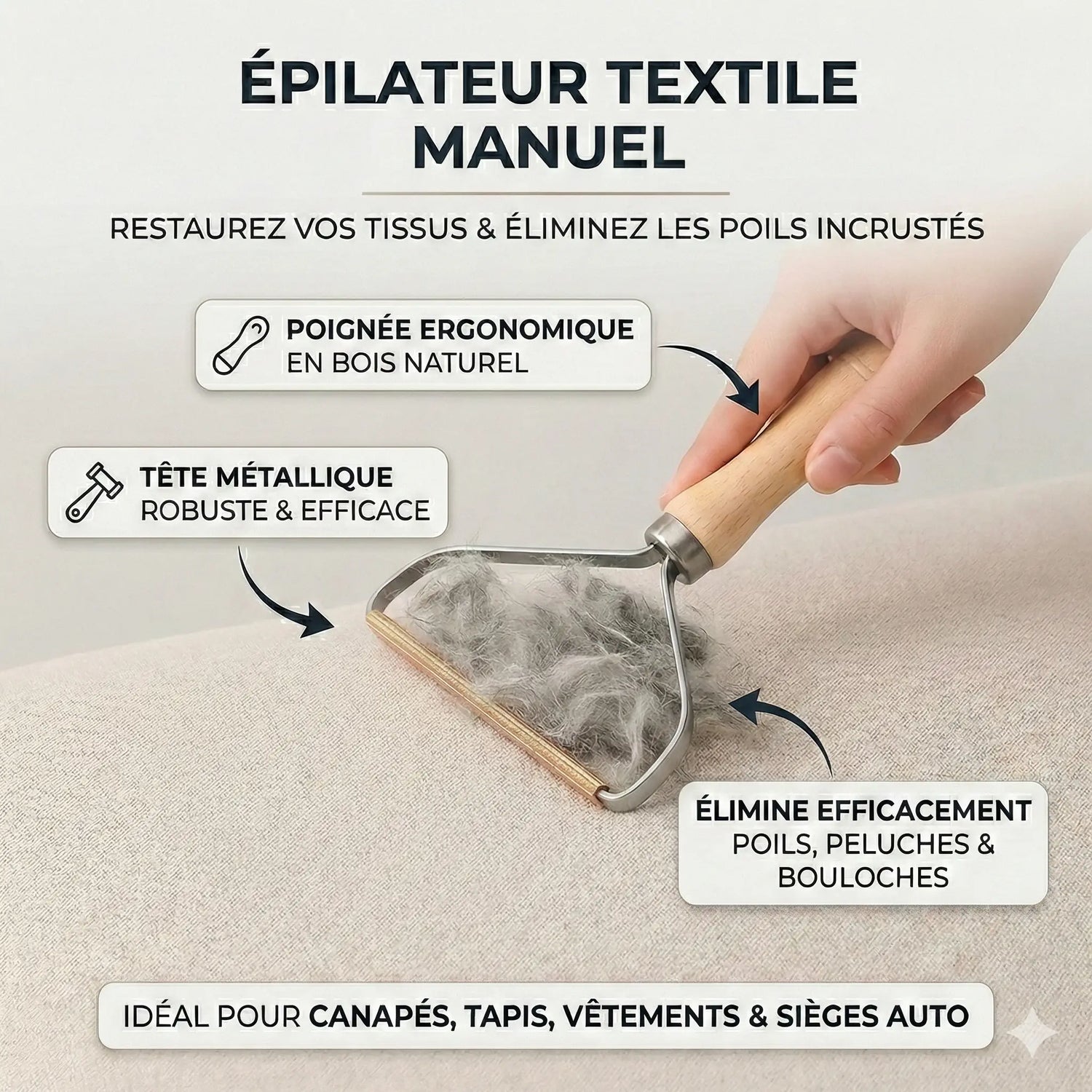 Épilateur Textile