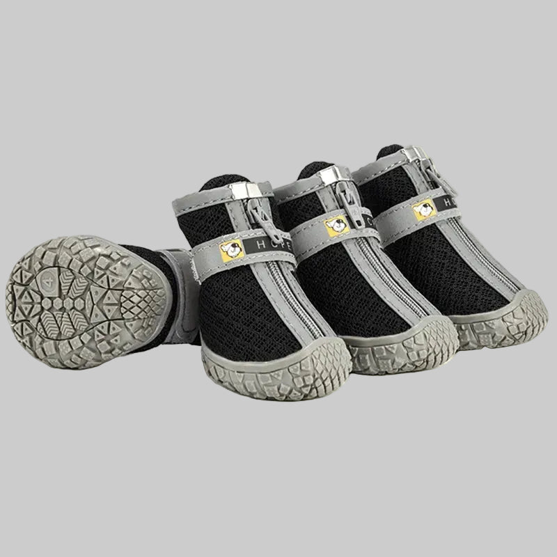 Chaussures pour chien couleur gris clair — antidérapantes toutes surfaces