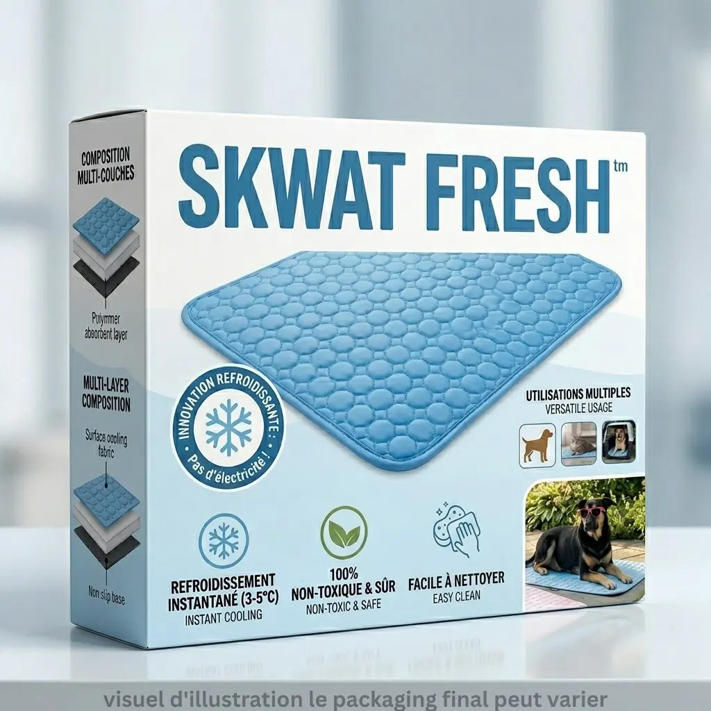 emballage tapis rafraichissant skwat fresh